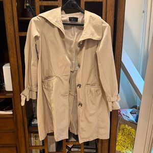 Beige Trench Coat | Cotton Blend | Size 3 (Women’s M/L)